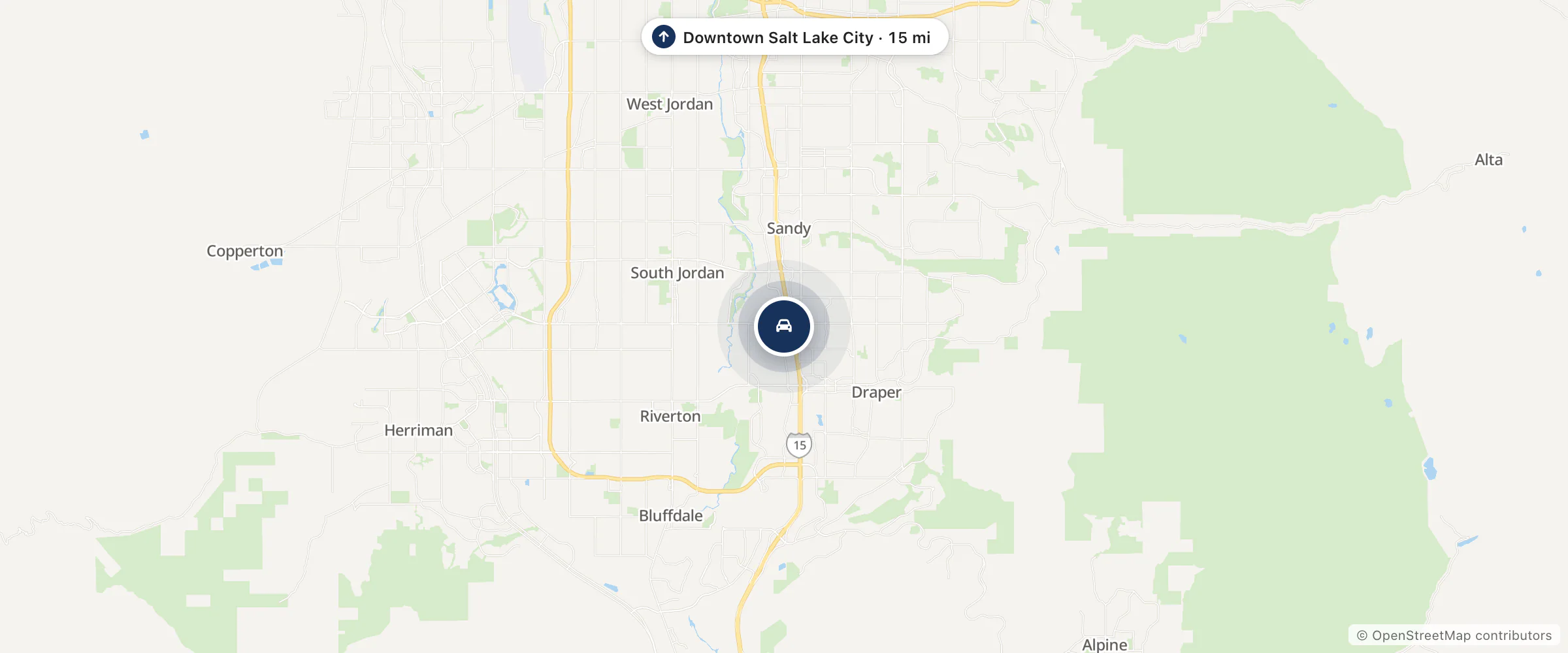 Map showing the location of Karl Malone Toyota