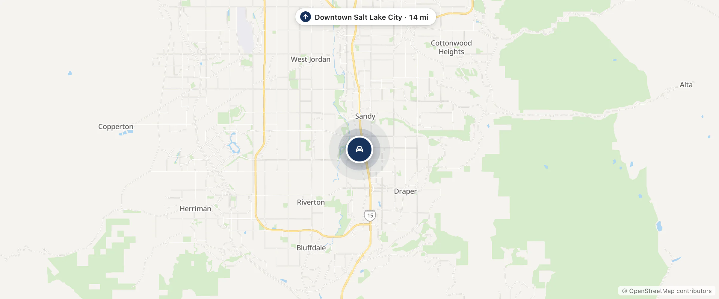 Map showing the location of Riverton Chevrolet