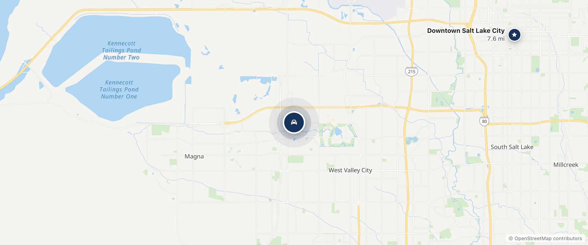 Map showing the location of Mercedes-Benz Van Center Warner