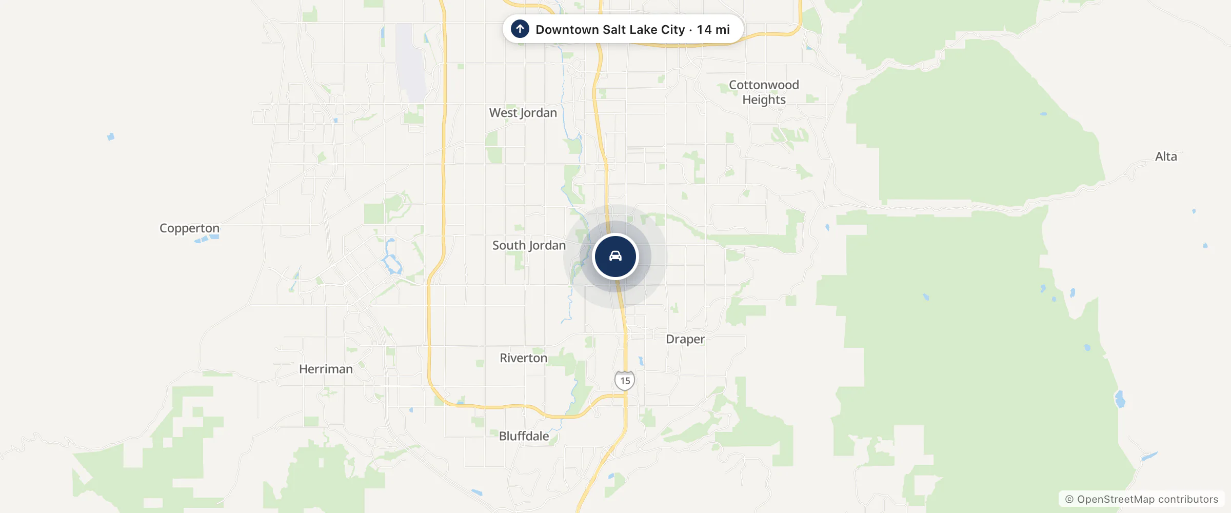 Map showing the location of Stockton 12 Honda